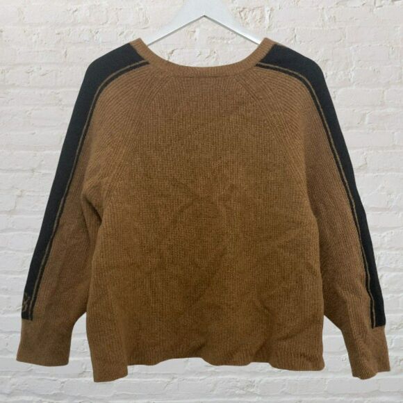 Victoria’s Secret Camel Tan Oversized Cashmere Sweater Size M Cozy Soft Relaxed - Picture 5 of 16